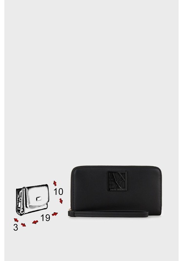Armani Exchange Bayan Cüzdan 948486 0A874 00020-Siyah-One Sıze Siyah