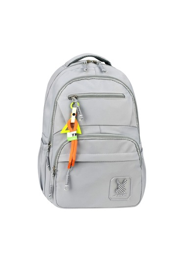 Özel Su Geçirmeyen Kumaş Çok Bölmeli Sırt Çantası Gri