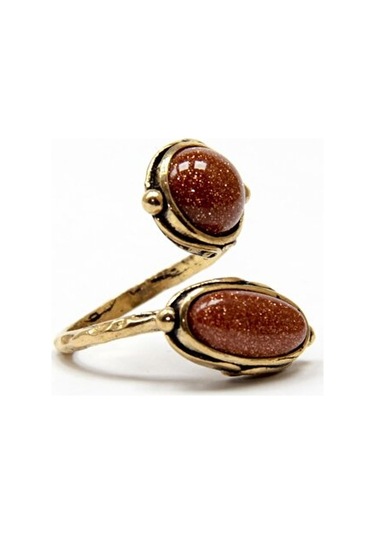 Doğal Taş Yıldız Doğal Taşlı Ikili Otantik Ayarlanabilir Yüzük Dtyiy