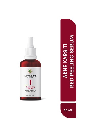 Akne Karşıtı, Onarıcı Red Peeling Serum Aha 10% + Bha %2+ Liposomal Vit E 1% 30 Ml