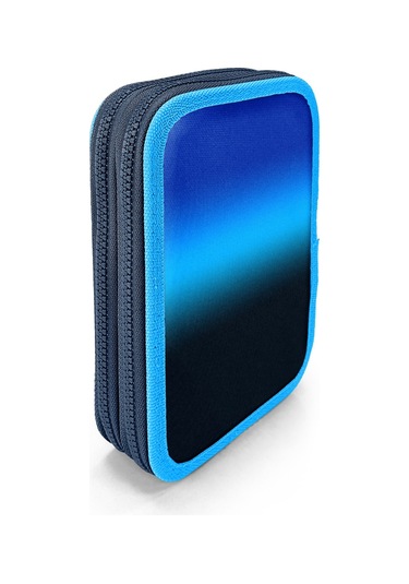 Coral High Kids Lacivert Mavi Renk Geçişli Çift Katlı Kalem Çanta 11152 Lacivert - Mavi