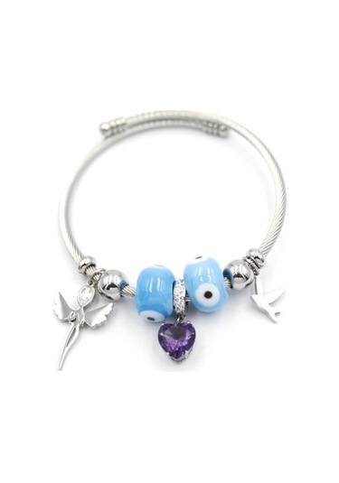 Melek Charm Bilezik - Gümüş Gümüş