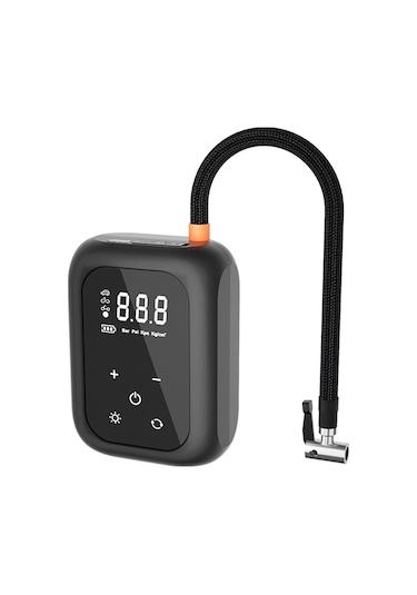 Çok Fonksiyonlu Taşınabilir Araba Elektrikli Kablosuz Lastik Şişirme Kompresör & Hava Pompası Dokunmatik Ekran Düğmesi