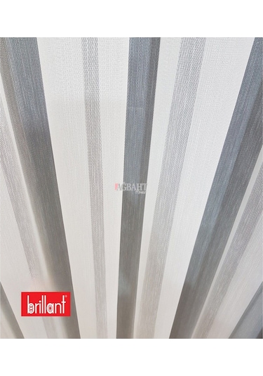 Brillant Ütü İstemez Ağır Gramajlı Kırışmaz Balık Sırtı Desen Tül Perde