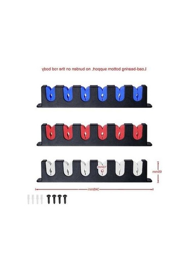 Tongxida 6 Delikli Eva Olta Kamışı Depolama Ekran Rafı, Renk: Dikey Gri Diğer