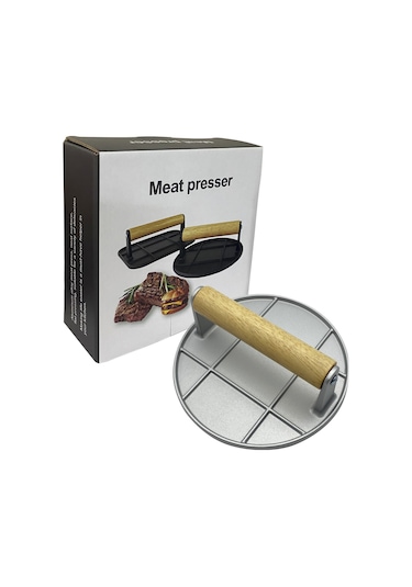 Youtek Alüminyum Çelik Burger Hamur Presi - Uniform Büyüklük Ve Şekil İçin Mutfak Aleti Gümüş Renk Kutulu Diğer