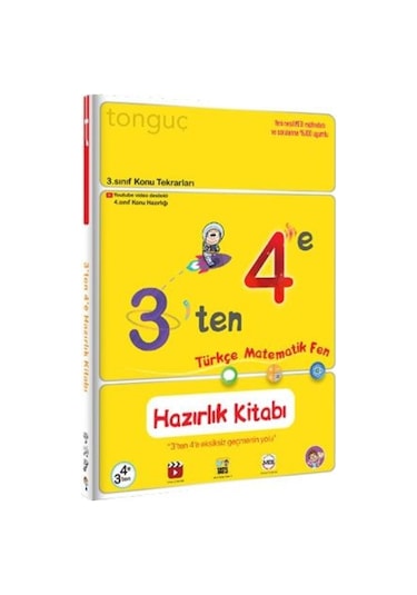 Tonguç Yayınları 3 Ten 4 E Hazırlık Kitabı