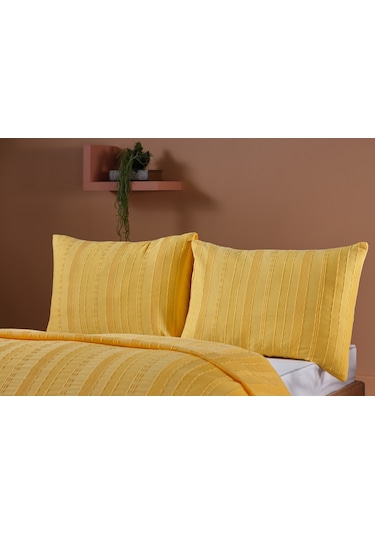 Doqu Home Calista Çift Kişilik Pike Seti - Sarı