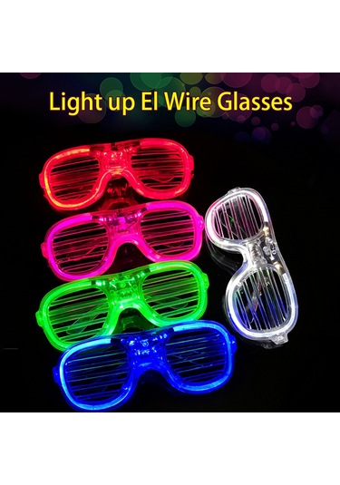 Monyee Mavi Led Işık Gözlüğü, Parti Ve Festivaller İçin Sabit/flash/parlak Modlu, Ergonomik Tasarım, El Feneri Mavi