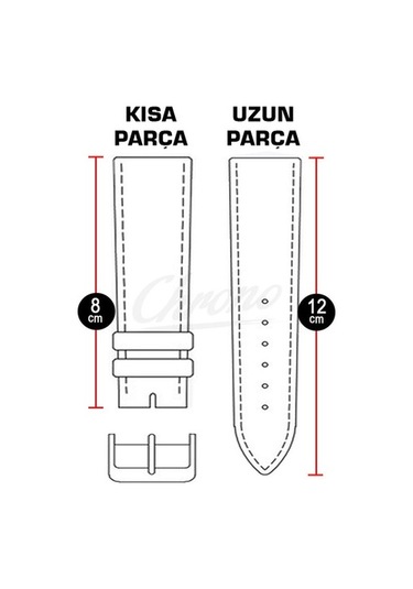 Siyah Kroko Deri Saat Kordonu Antialerjik Deri Kayış18-20-22-24Mm