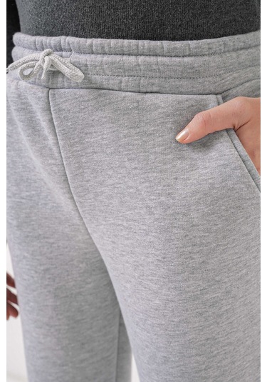 Gabria Paça Lastikli Eşofman Altı Gri