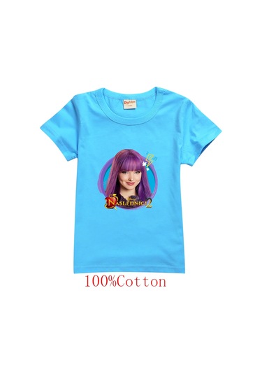 Mınıso Çocuk Karikatür Baskılı T-shirt - Erkek Ve Kız Çocuklar İçin Casual Tişörtlacivert Lacivert