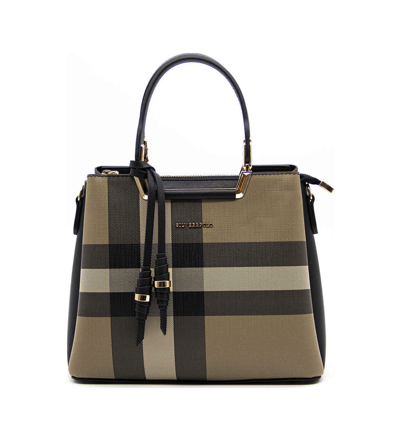 Silver Polo Kadın El Ve Çapraz Çanta 969 Kahverengi - Siyah