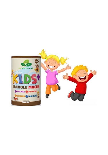 Dr. Natural Kakao Arı Sütü Propolis Pekmez ve Vitamin Çocuk Macunu 2 x 240 G