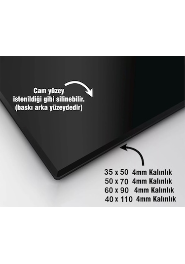 Osmanlı Desen Cam Tablo 4mm Temperli