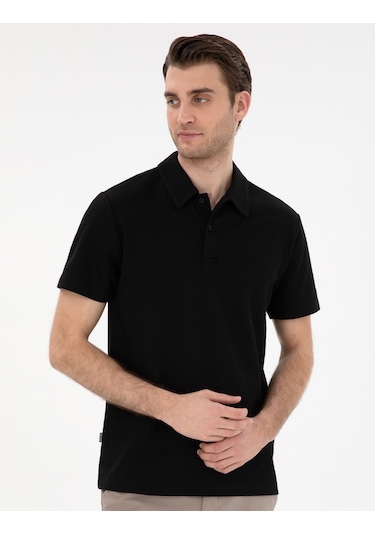 Pierre Cardin Erkek Siyah Tişört 50307581-vr046 Siyah