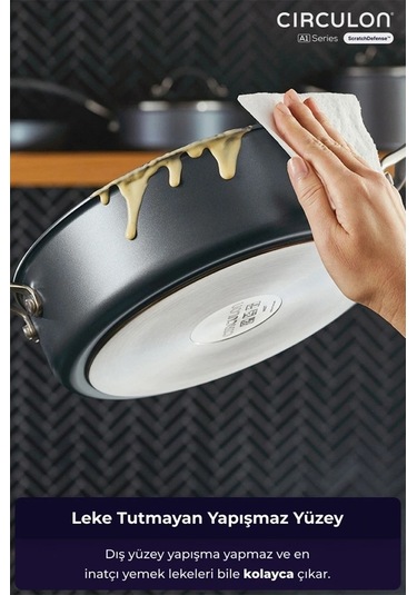 Circulon 24 8 Cm Kapaklı Sığ Tencere Çok Renkli