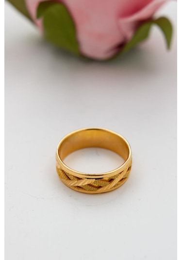 Latif Kuyumculuk 22 Ayar Altın Kalemli Alyans Nişan Yüzüğü Lkyzk1531