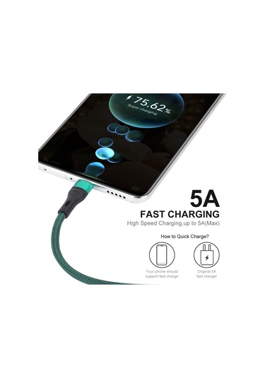 Enkay Enk-cb119 1m Usb 3.0 To Usb-c / Type-c 5a Super Fast Charging Sync Data Cable Grey