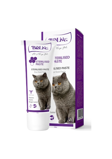 Biolive Kısır Kediler İçin Tüy Yumağı Önleyici Vitamin Malt Paste 100 G