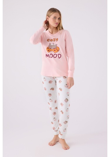 Rolypoly Kadın Pembe Pijama Takımı Rp3467-s-v1 Pembe