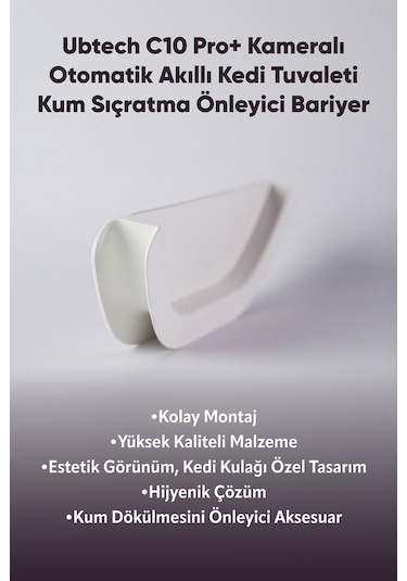 Ubtech C10 Pro+ Kameralı Otomatik Akıllı Kedi Tuvaleti İçin Aparat