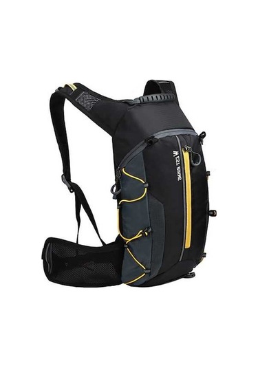 Dancemonkey Yüksek Kaliteli Su Geçirmez Reflektörlü Bisiklet Sırt Çantası 10l Sarı Çok Renkli