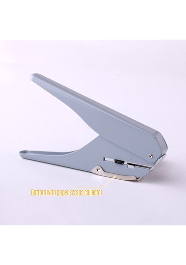 Aubyhe Metal Delik Açma Makinesi - 10 Sayfa Kapasiteli, Taşınabilir Ve Dayanıklı Gri Gri