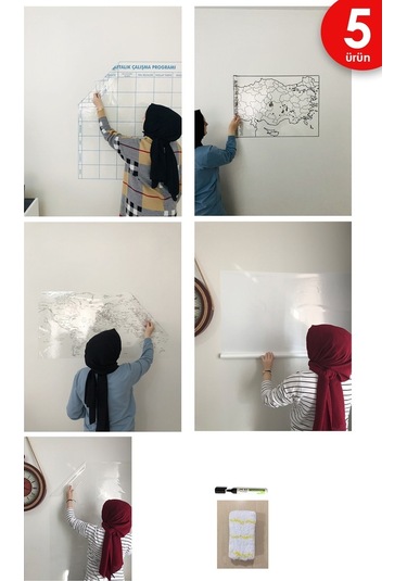 Ilkokul 5.6.7.8. Sınıf Yazı Tahtası Eğitim Seti Akıllı Kağıt Tah