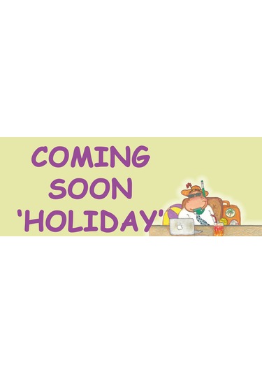 Coming Soon Holiday Çok Yakında Tatil Eng Hediye Kupa Love Bug-t Sarı