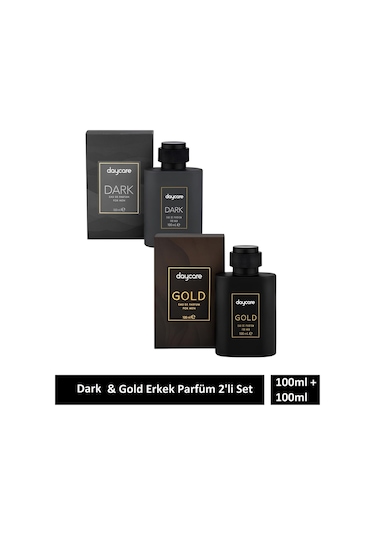 Gold & Dark Erkek Edp Parfüm 2 Adet X 100 Ml Odunsu - Oryantal
