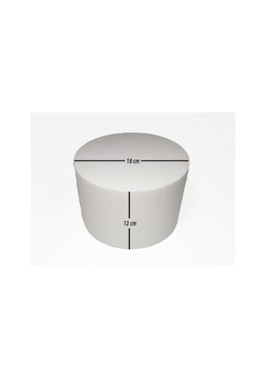 Strafor Kalınlık 12cm Yuvarlak 18cm Tek