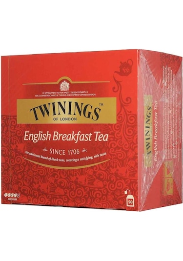 Twinings English Breakfast Siyah Bardak Poşet Çay 50 x 2 G