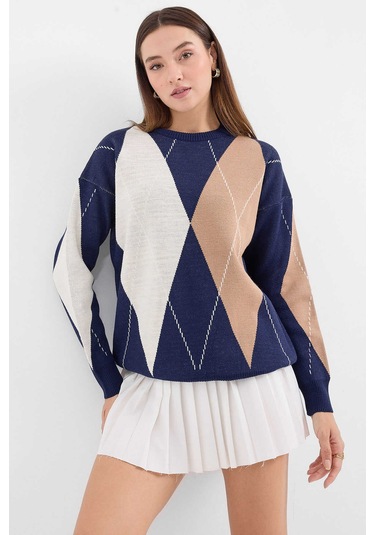 Gabria Baklava Desen Kazak Laci - Ekru