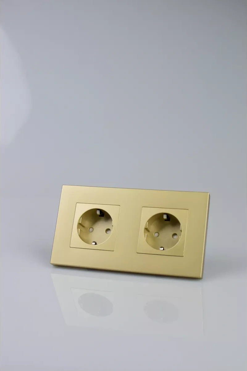 Vo'stabl Topraklamalı Çift Altın Priz 182583153 102