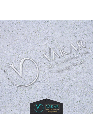 Vakar Premium Canli Siva Magic 16 2kg Paket BEYAZ ZEMiN YEŞiL VE AÇIK YEŞiL DESEN