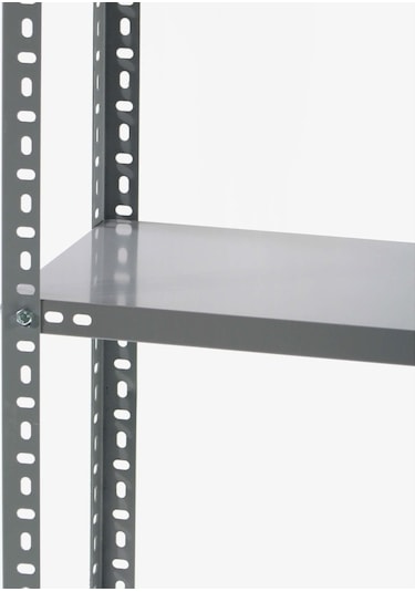 Galvanizraf 5 Katlı 5 Li Bitişik Galvaniz Arşiv Depo Rafı 31X375 Galvaniz