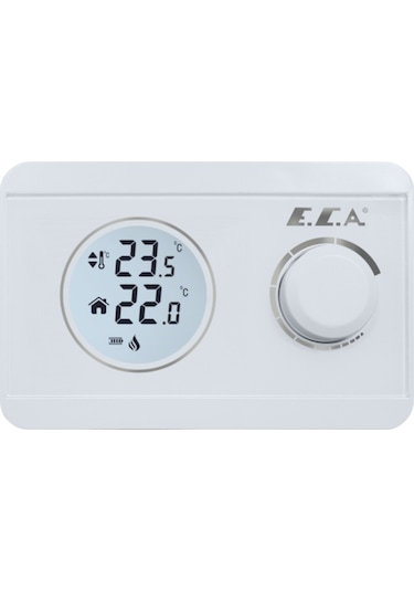 Eca Poly Pure 100w Dijital Pilli On-off Kablosuz Oda Termostatı