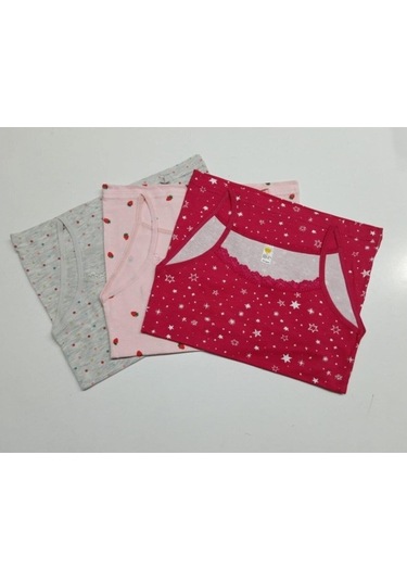 Ilke Kız Çocuk Likralı Empirme Dantelli Ip Askılı Atlet 313 - 6 A Ilke Kız Çocuk Likralı Empirme Dantelli Ip Askılı Atlet 313 - 6 A