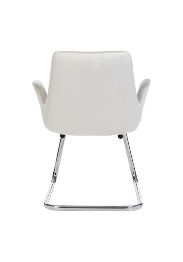 Markaelz Krom Metal Ayaklı Bekleme Koltuğu Pescado Bej