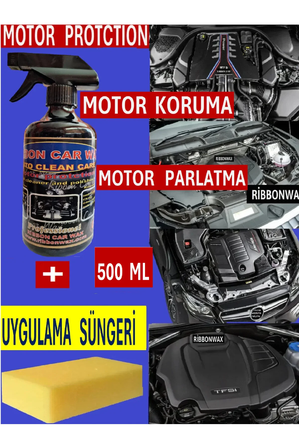 Motor Protoction Motor Koruyucu-parlatıcı 500 Ml + Uygulama Süngeri