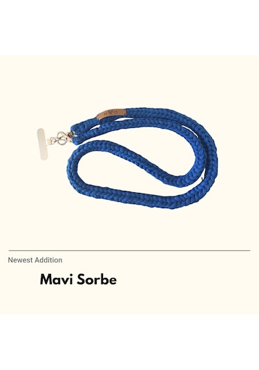 Mavi Sorbe Telefon Askısı