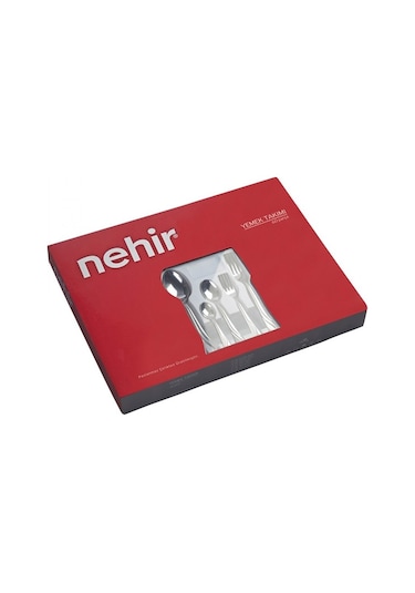 Nehir Katre Sade 60 Parça Karton Kutulu Çkb Takımı Gümüş