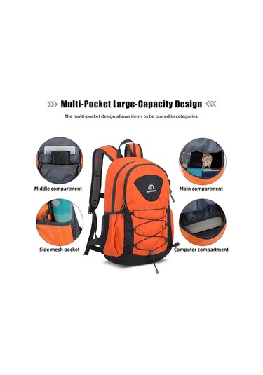 Dancemonkey Açık Hava Yürüyüş Sırt Çantası 20l Su Geçirmez, Hafif Katlanabilir Spor Günlük Seyahat Tırmanma Çantası Mavi