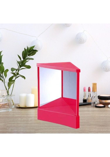 Suntek Geri Dönmeyen Ayna Kozmetik Aynası L-pembe-Kırmızı