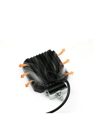 Oto Çalışma Lambası 4 İnç 12-24v Drl Sarı 2 Mod Flash Sis Farı