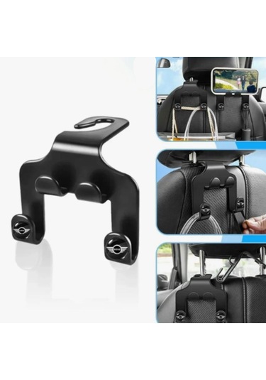 Telefon Tutuculu Düzenleyici Araç Koltuk Arkasına Takılabilen Plastik Askılık