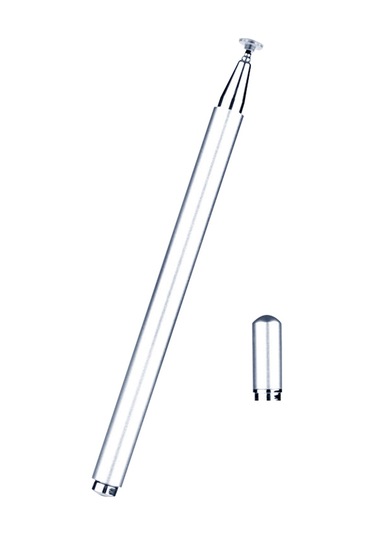 Xindoker Metal Kollu Dijital Kalem: Manyetik Silikon Diskli, Dokunmatik, Telefon Ve Tablet Uyumlu, Çoklu Sisteme Uygun Gümüş