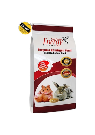 Energy Tavşan & Kemirgen Yemi 6 x 500 G