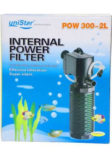 Unistar Pow 300-2L Akvaryum İç Filtre 700 L/H